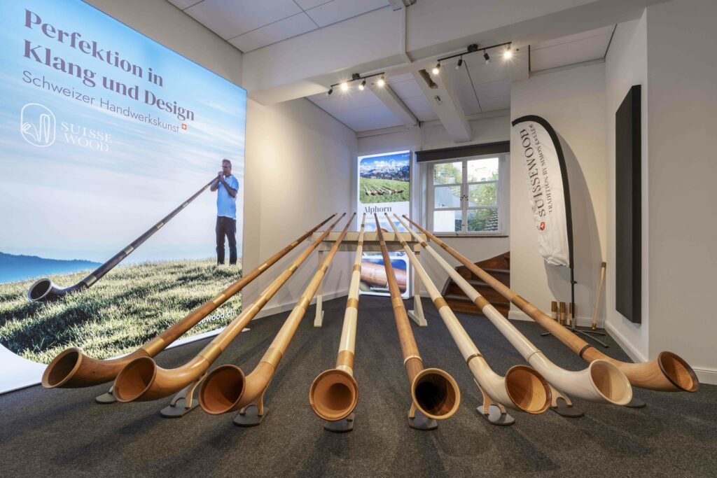 Showroom Alphorn-Sortiment