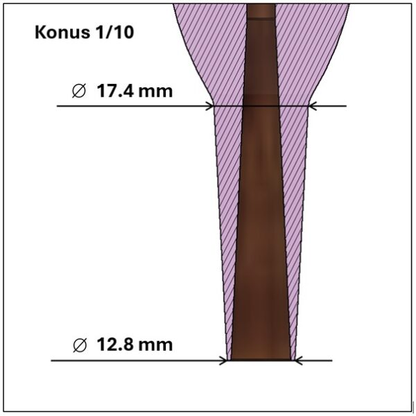 SUISSEWOOD MundstÃ¼ck 1/10 Konus
